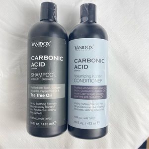 VANIDOX Carbonic Acid Shampoo and Conditioner for Men and Women 16fl Oz tea tree